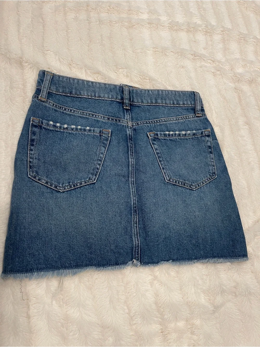GAP Blue Distressed Denim Girls Mini Skirt